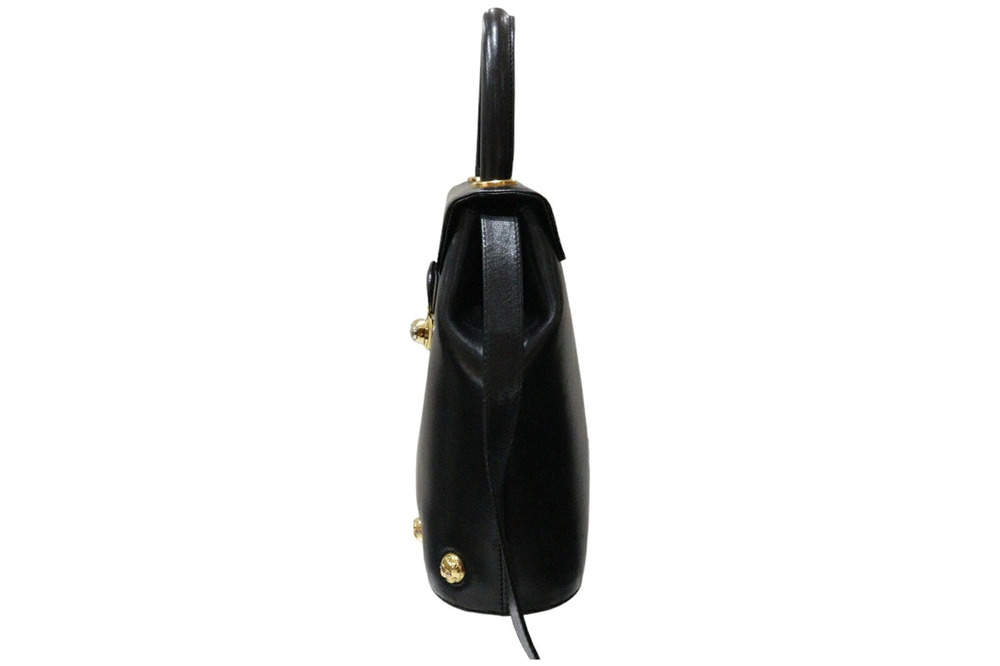 Salvatore Ferragamo leather shoulder handbag bag Hobo black